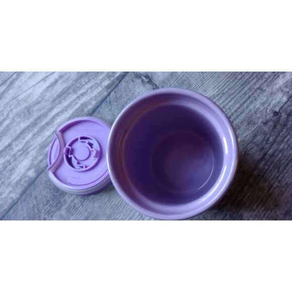 Starbucks Purple & Green Iridescent 8 Ounce Ceremic Mug With Lid - NWOT - Picture 3 of 7